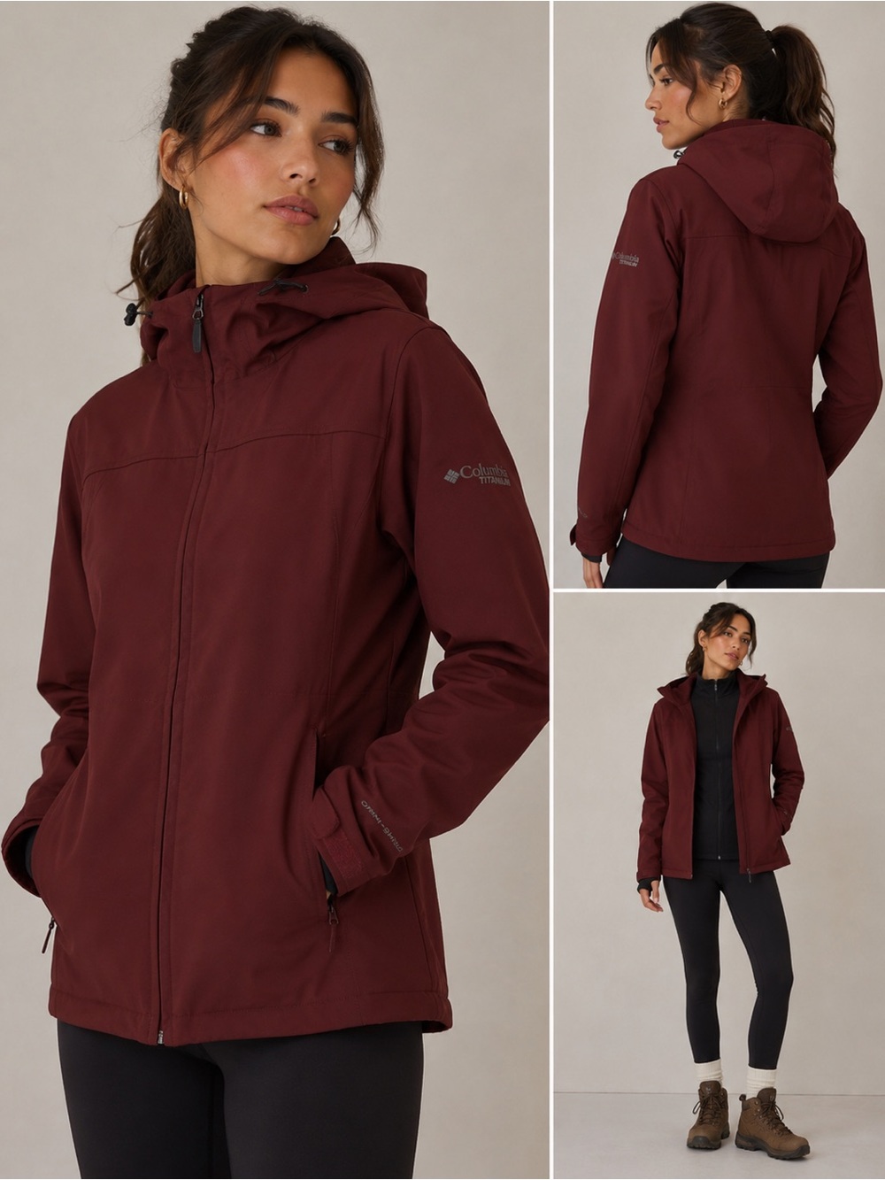 Premium Columbia Titanium Hooded Jacket (Size Medium)
